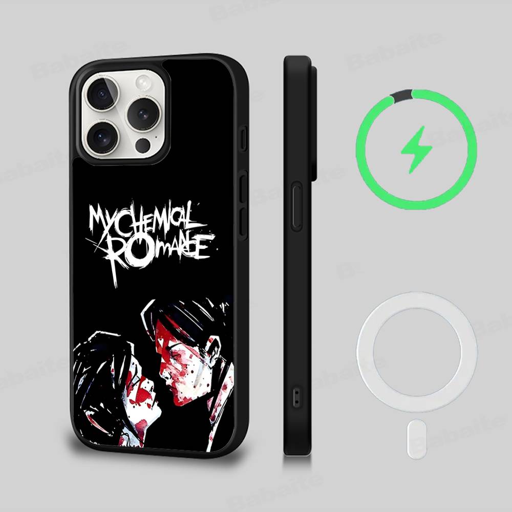 My Chemical Romance Phone Case For IPhone 17 16 Pro Max 15 14 Plus 11 13 12 Shockproof Magnetic For Magsafe Cover
