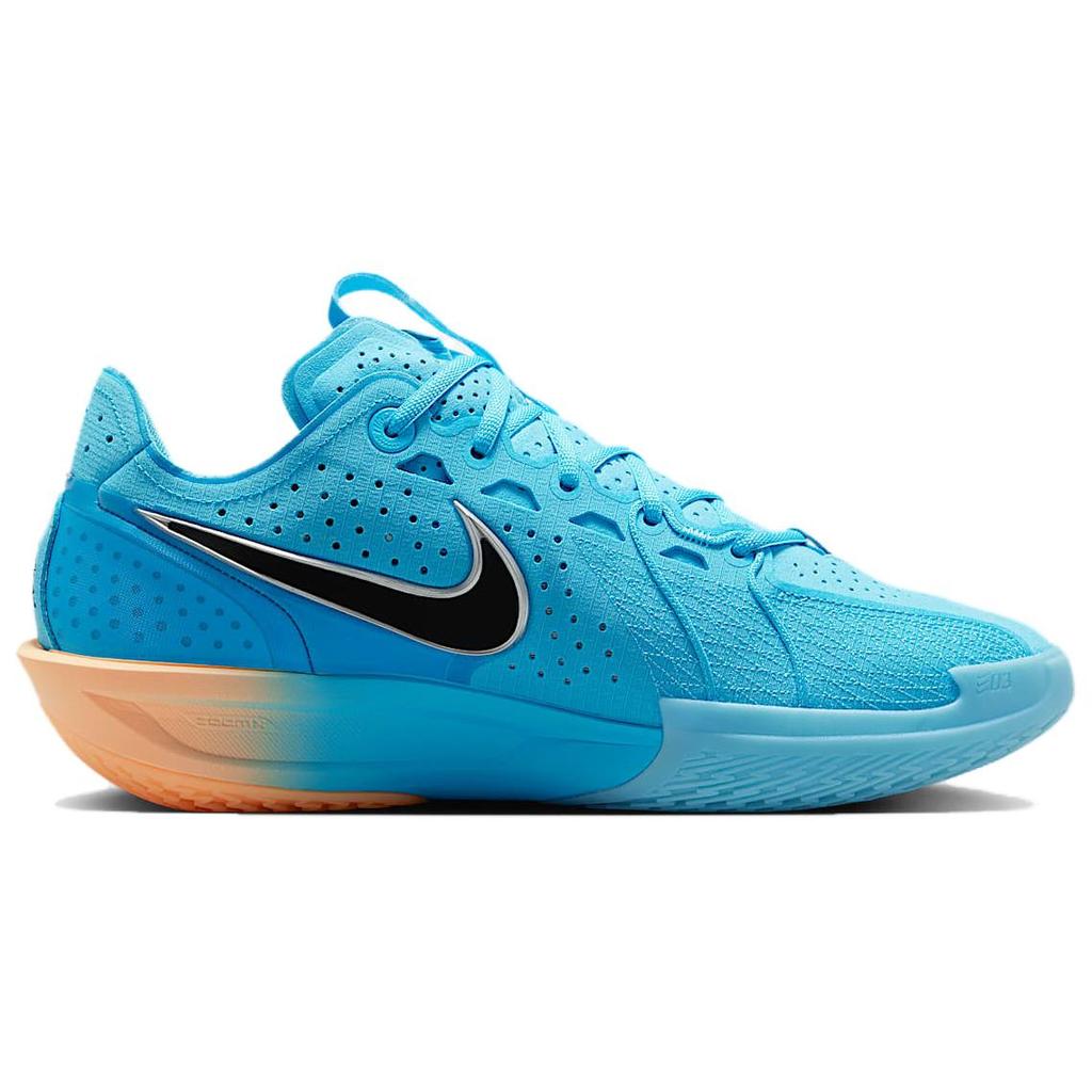 Nike Мужские кроссовки Air Zoom GT Cut 3 EP Blue Fury, черные, с мандариновым оттенком DV2918-404