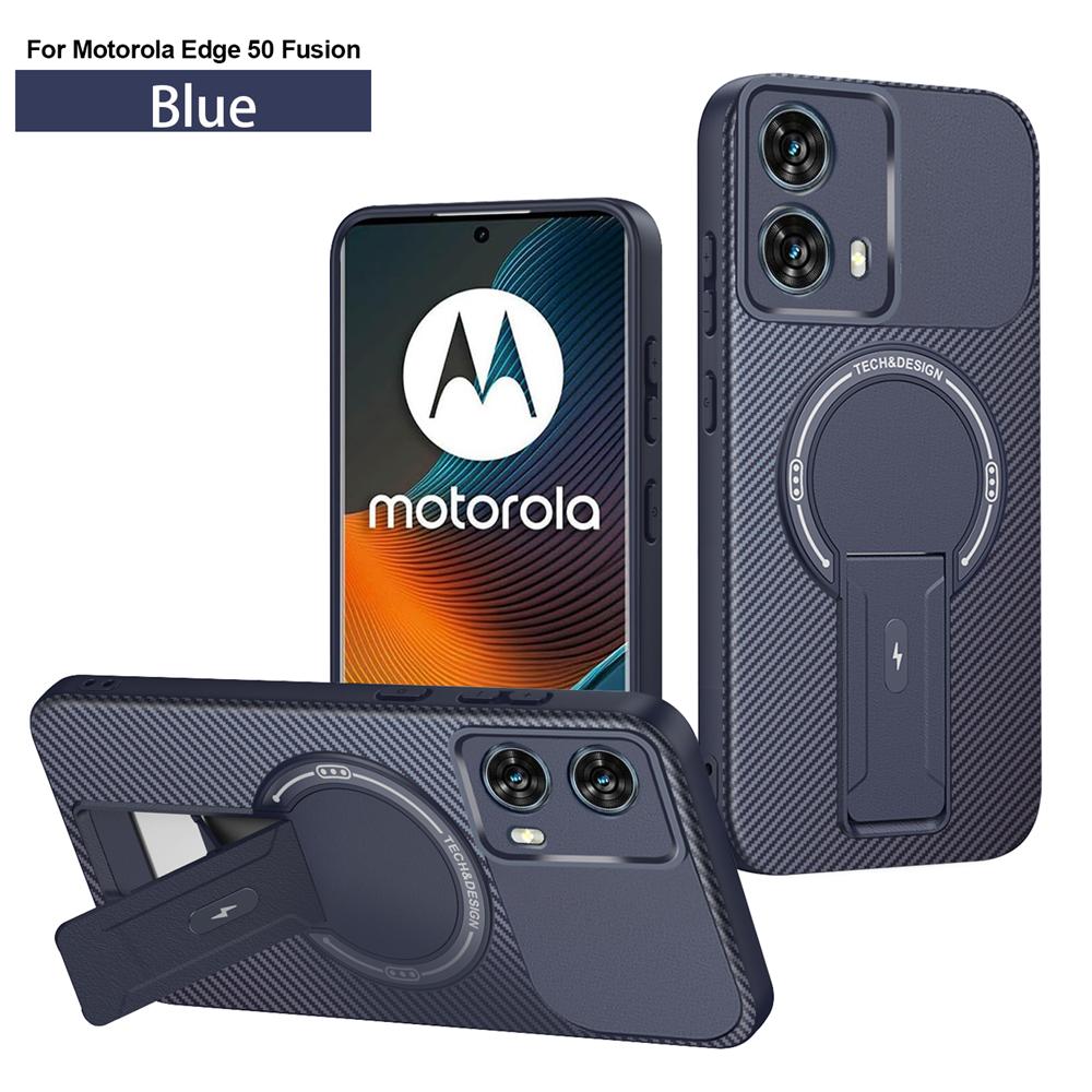 Роскошный бронированный чехол для Motorola Moto Edge 50 Fusion 5G с беспроводной зарядкой Magsafe для Edge50 Fusion, магнитный держатель-подставка