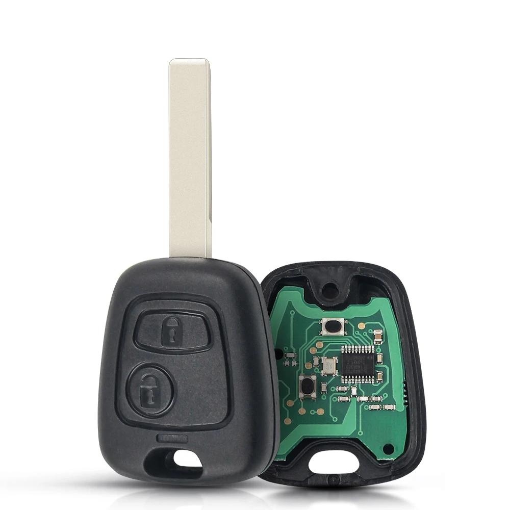 KEYYOU 1Pcs Remote Car Key 433mhz ID46 For Peugeot 106 107 206 306 307 207 407 Partner For Citroen C1 C2 C3 C4 Saxo Picasso