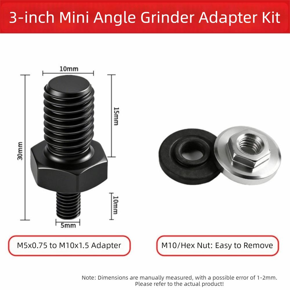 Threaded Connector Angle Grinder Adapter Angle Grinder Conversion Shaft Hardware Accessories