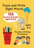 Книга Trace and Write Sight Words, Practice Writing Workbook, Ages 4-6