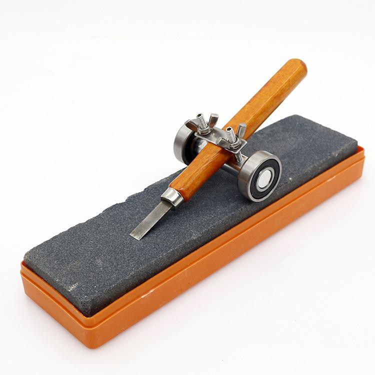 26mm Side Clamping Fixed Angle Honing Guide Tool Stainless for Wood Blade
