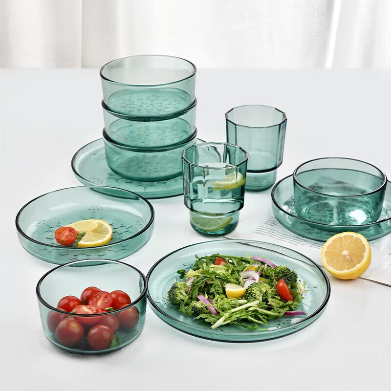 Shanzhongshan Elegant Glass Dinnerware Gift Set