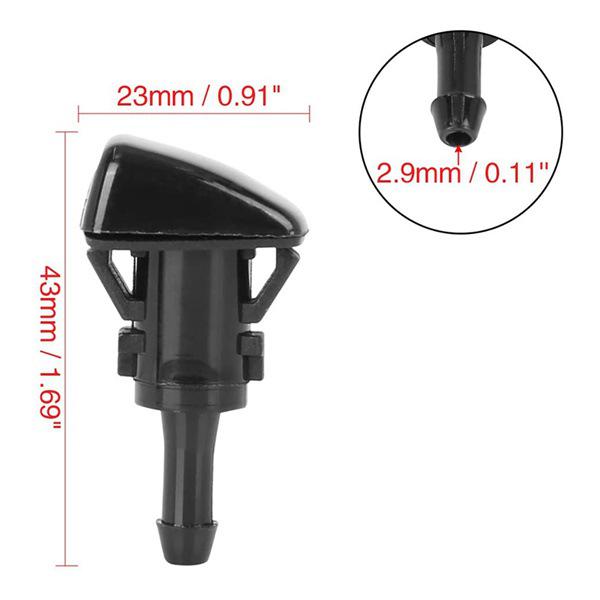 Пара форсунок омывателя лобового стекла Jeep, Chrysler, Dodge, Ram 4805742AB