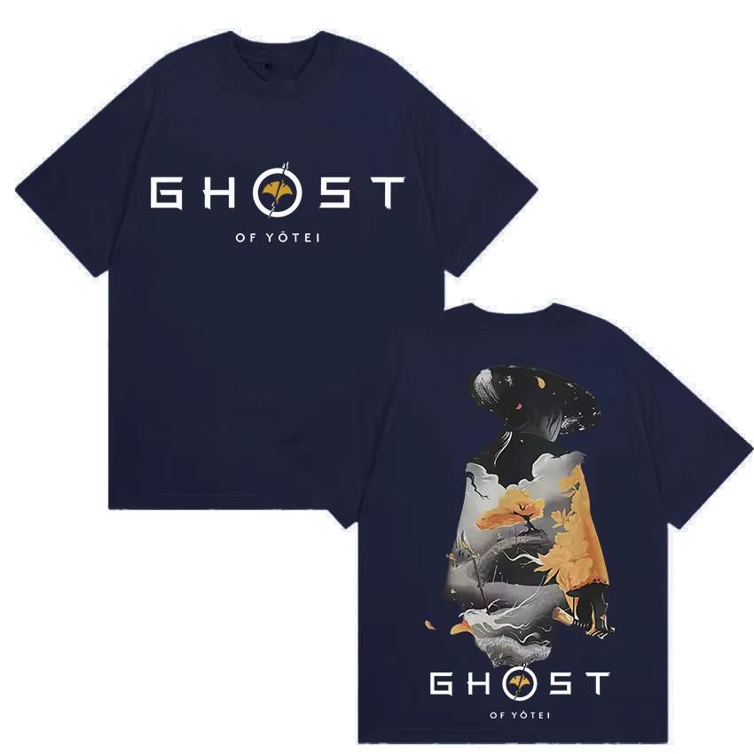 Ghost of Yotei Japan Graphic T Shirts Mens Harajuku Clothing Short Sleeve Tshirts Casual Springsummer Short Sleeve Top