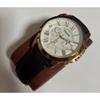 Подержанные часы FOSSIL Розовое золото Коричневая кожа