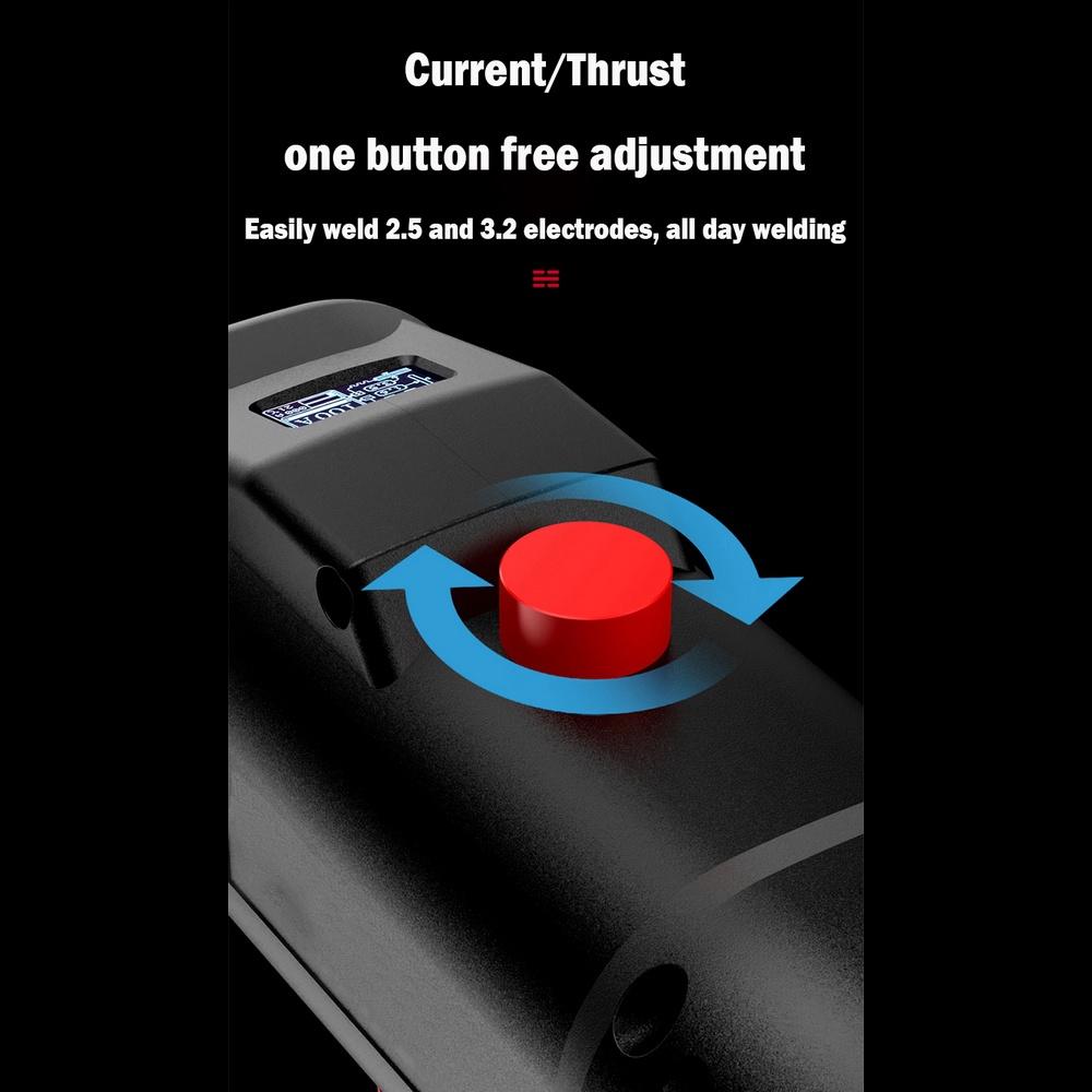 Automatic Digital Welder Tool 220V 4Handheld Electric Spot Welding Machine Current Thrust for 2~14mm Welding Thickness 3000W