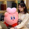 Большой Размер Мультяшная Аниме Кирби Плюшевая Игрушка Японский Стиль Фигурка Шеф-повар Кирби Клубничный Розовое Сердце Плюшевые Мягкая Подушка Подарки Девочке