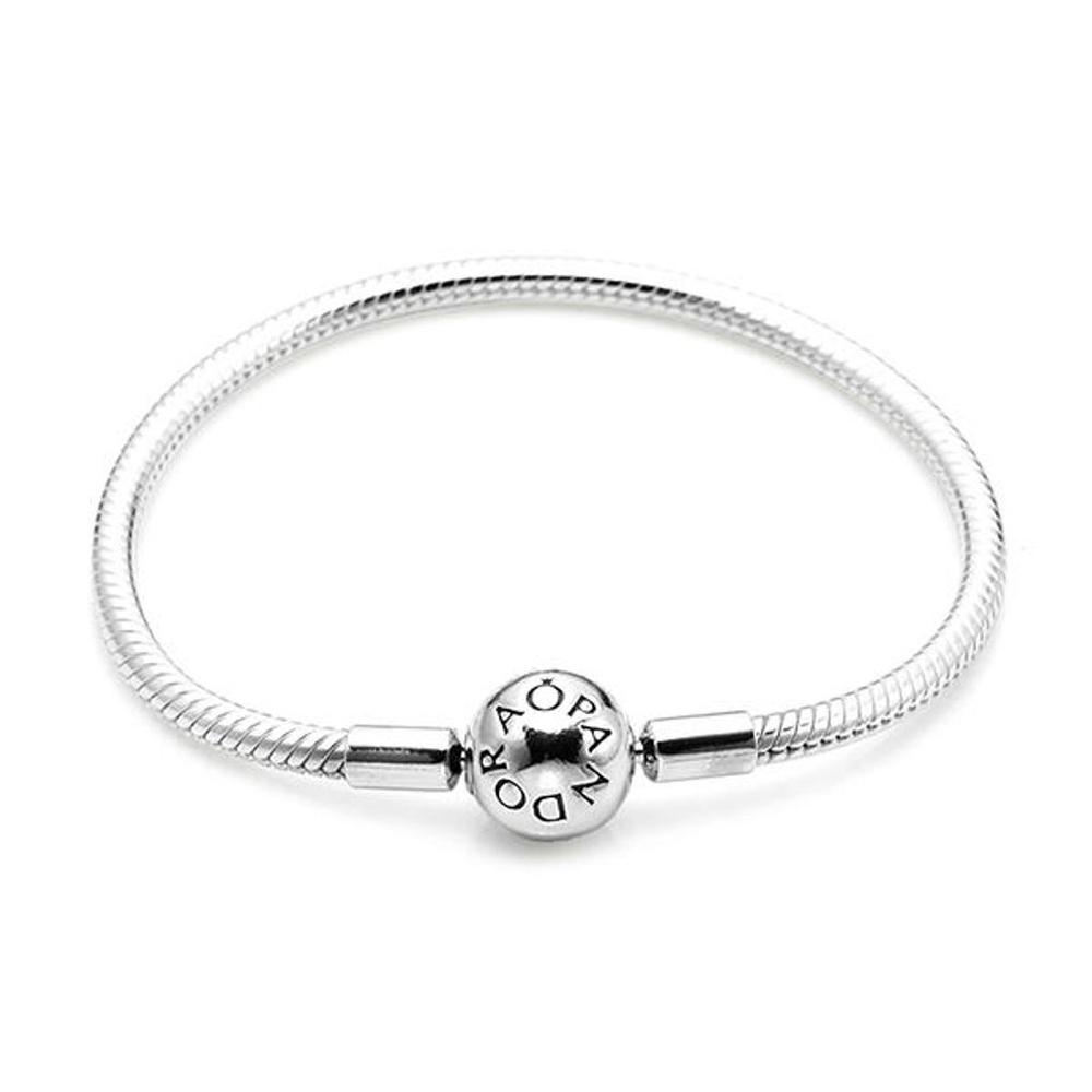 Pandora 590728 Серебряный браслет 'Змеиная цепь'