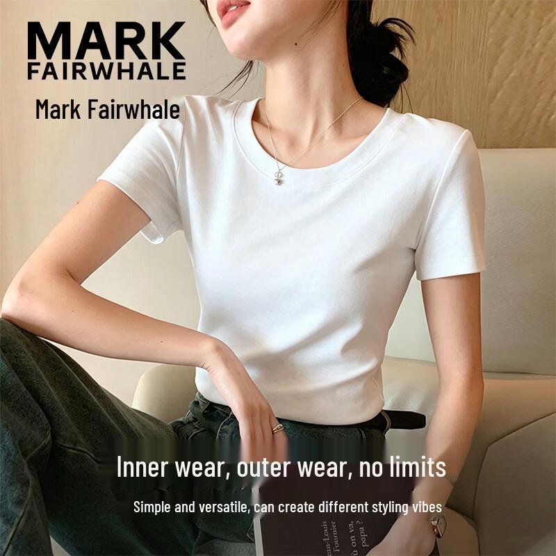 Mark Fairwhale Женская приталенная футболка с круглым вырезом