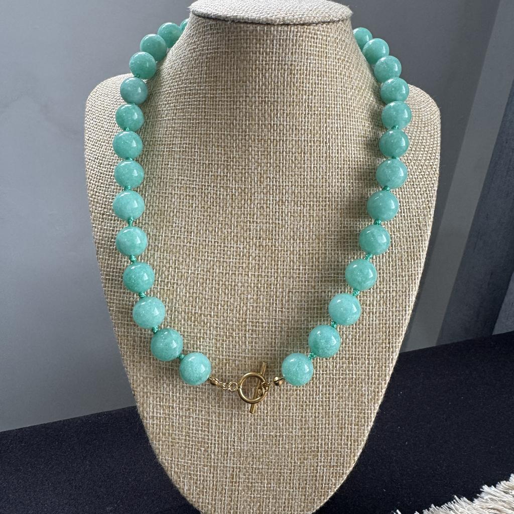 New Arrival Custom Rainbow Bead Jewelry Colorful Natural Stone Necklace Chunky Gemstone Toggle Clasp Women Gift for Boutiques