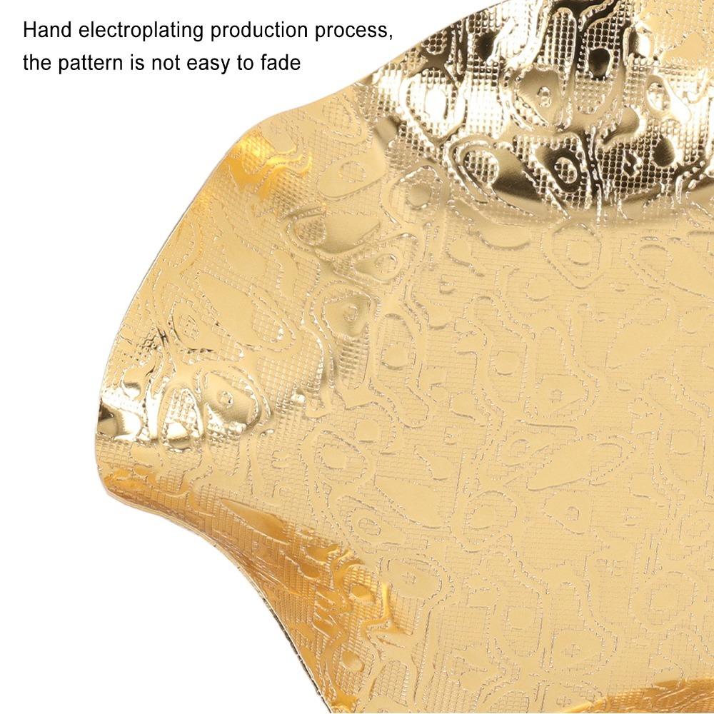 Smooth Surfaces Gold Fruit Bowl Zinc Alloy Decorative Tray Fruit Bowls Snack Tray For Parties