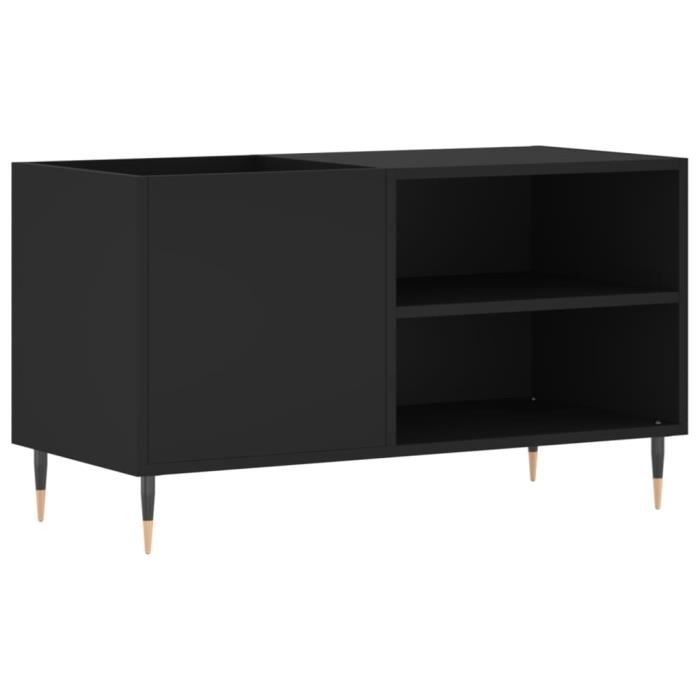 VidaXL Record Cabinet Black 85x38x48 Cm Engineered Wood 831693