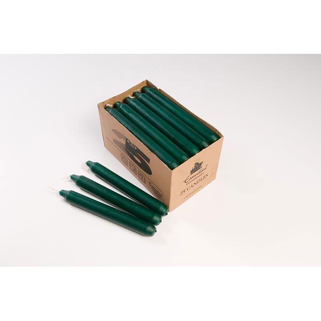 Essential 7 Hour Candles Green 25pk