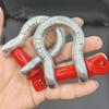 3-тонные такелажные скобы с D-образным кольцом, кованая углеродистая сталь, сверхпрочные якорные скобы, D-образные скобы для такелажных работ