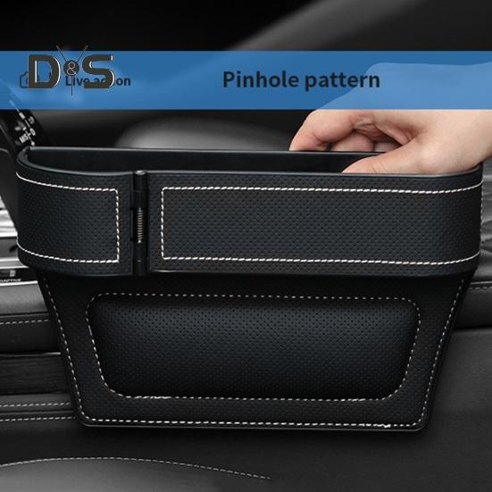 Автомобильный органайзер для заполнения зазоров сидений с удлинителем подстаканника, регулируемая конструкция рычага, многофункциональная боковая коробка для хранения телефона, очков, ключей