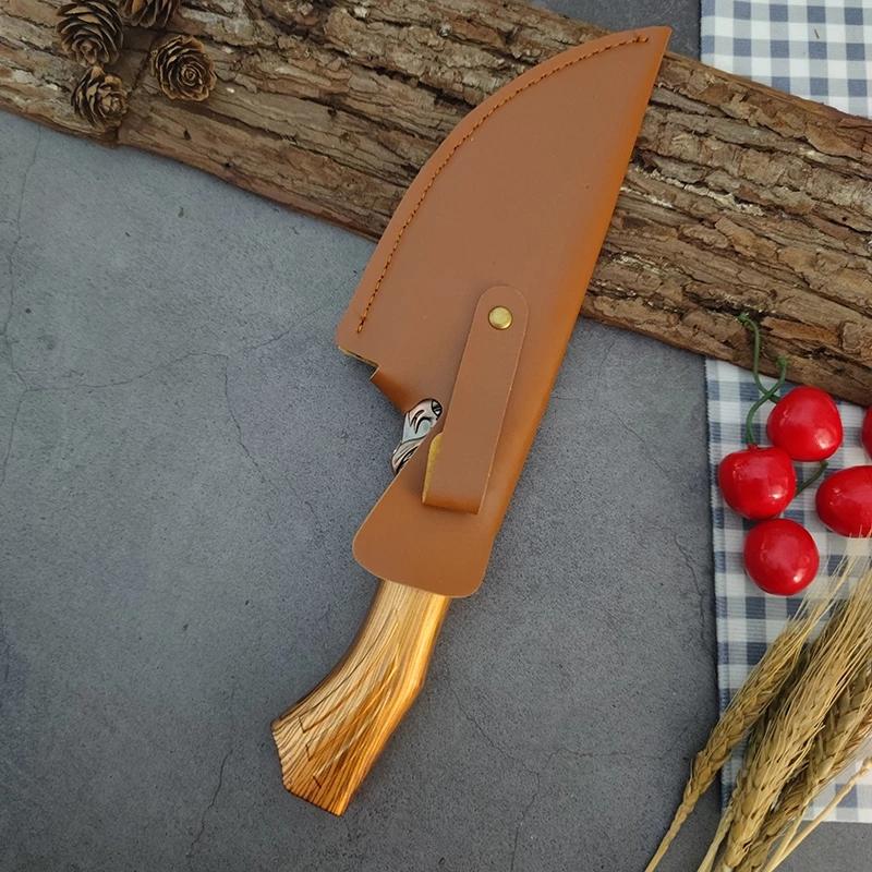 Кухонный нож из кованой нержавеющей стали ручной работы, ножи для скульптуры рыбы, нож для обвалки, нож для мяса, резак для фруктов, овощей, инструмент
