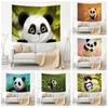 Office Living Room Tapestry Cute Panda Cartoon Hanging Cloth Home Wall Decoration Tapestry