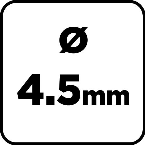Wiertło do metalu HSS, DIN 340, 4.5 mm