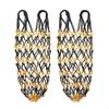2Pcs/Set Hanging Horse Hay Bag Slow Feed Hay Feeder Bag Durable Hay Net  Equestrian Accessory