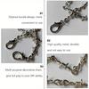 1pcs Chain Necklace Pants Waist Punk Chain Pants Men's Jewelry Barbed Wire Jeans Silver Necklace Men's and Women's Necklace Pants Chain Body Chain