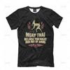 Muay Thai Graphic T Shirt Men Summer Breathable Quick Dry Tees Running Gym Sport Short Sleeves Outdoor Boxing Wrestling Clothes