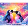 Acrylic DIY Oil Painting By Numbers For Adults Colorful Penguin Drawing Coloring By Numbers Animals Handmade For Home