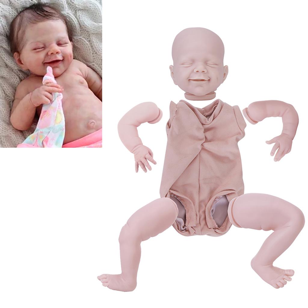 Silicone Reborn Doll Kit DIY Infant Mould Blank Doll Model with Clothes Body 22 InchBlank