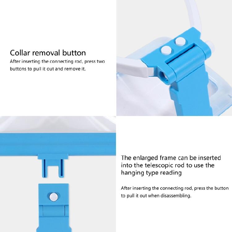 LED Handsfree Loupe Lighted Magnifying Glass Neck Hanging/Desktop/Handheld For Senior Sewing Reading