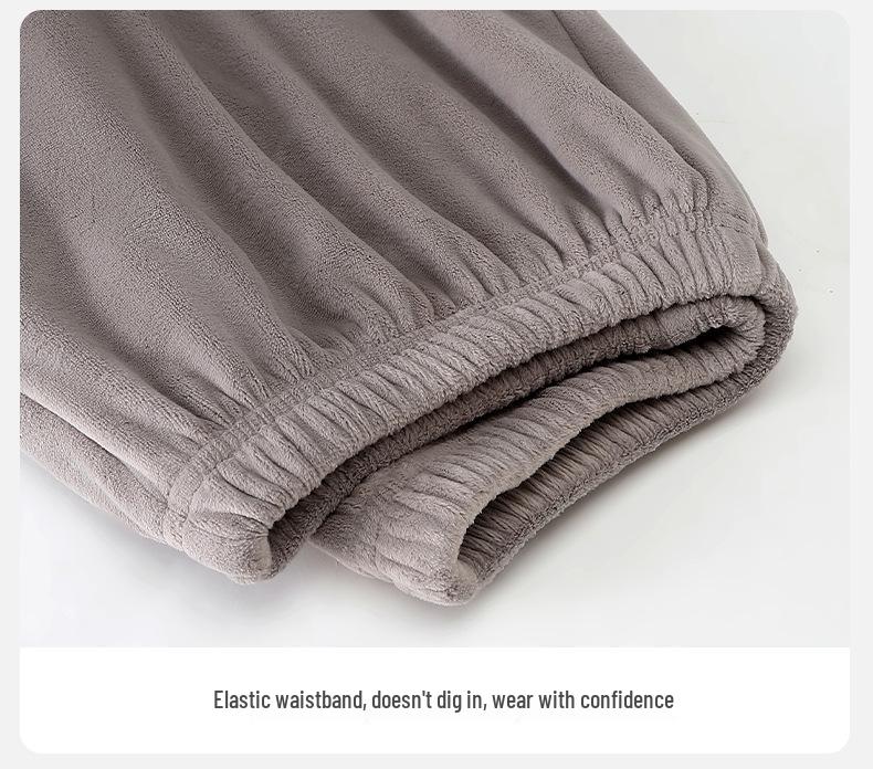 Женская зимняя пижама из бархата Sea Island - С длинным рукавом, длинными брюками, толстый кардиган из кораллового флиса, комплект домашней одежды