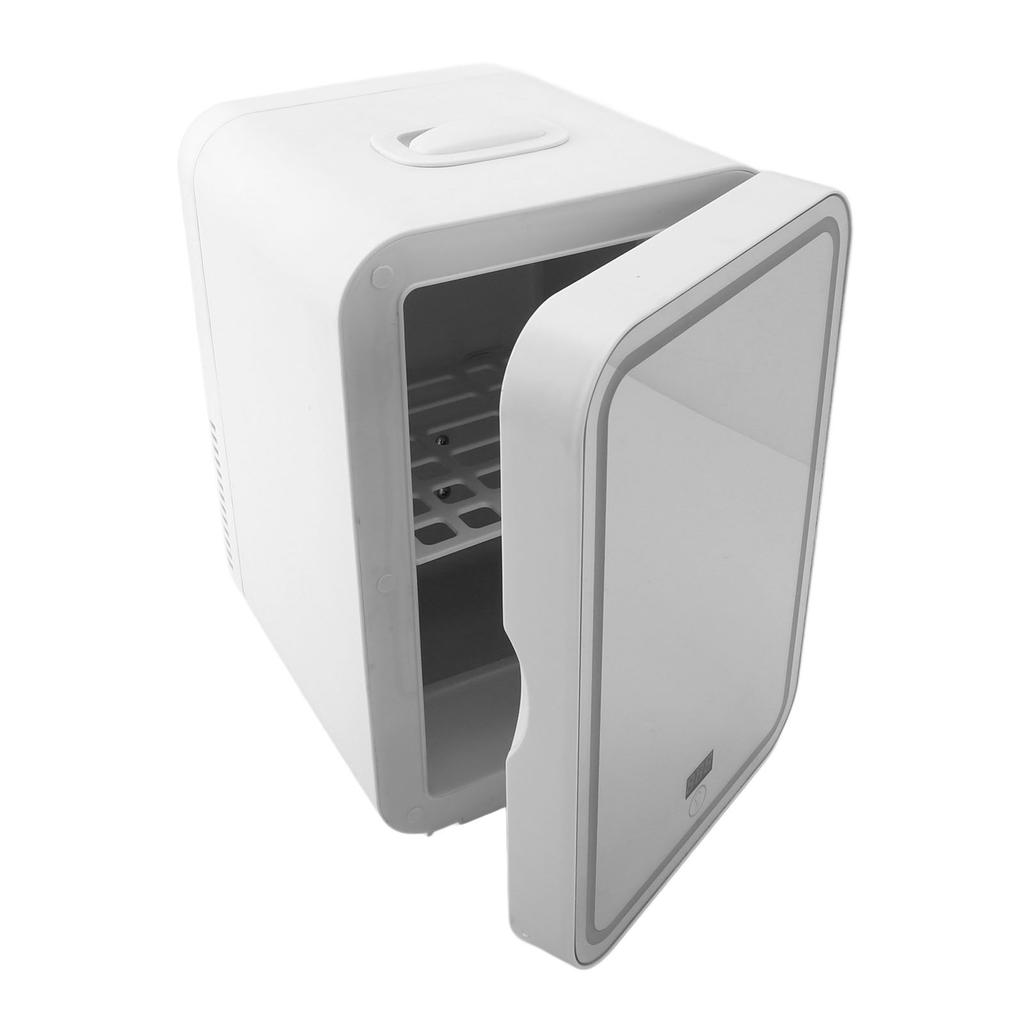 Portable Mirrored Beauty Fridge With Lighting 8L Mini Fridge Skin Care Makeup Storage with Mirror