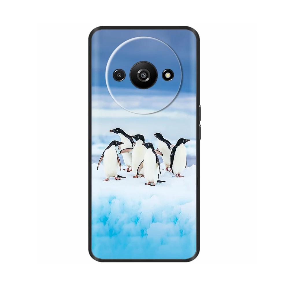 Phone Case For Xiaomi Redmi A3 A3X RedmiA3 Poco C61 PocoC61 Soft Black Silicone Bumper Shockproof Shell Back Cover Carcasa Cases