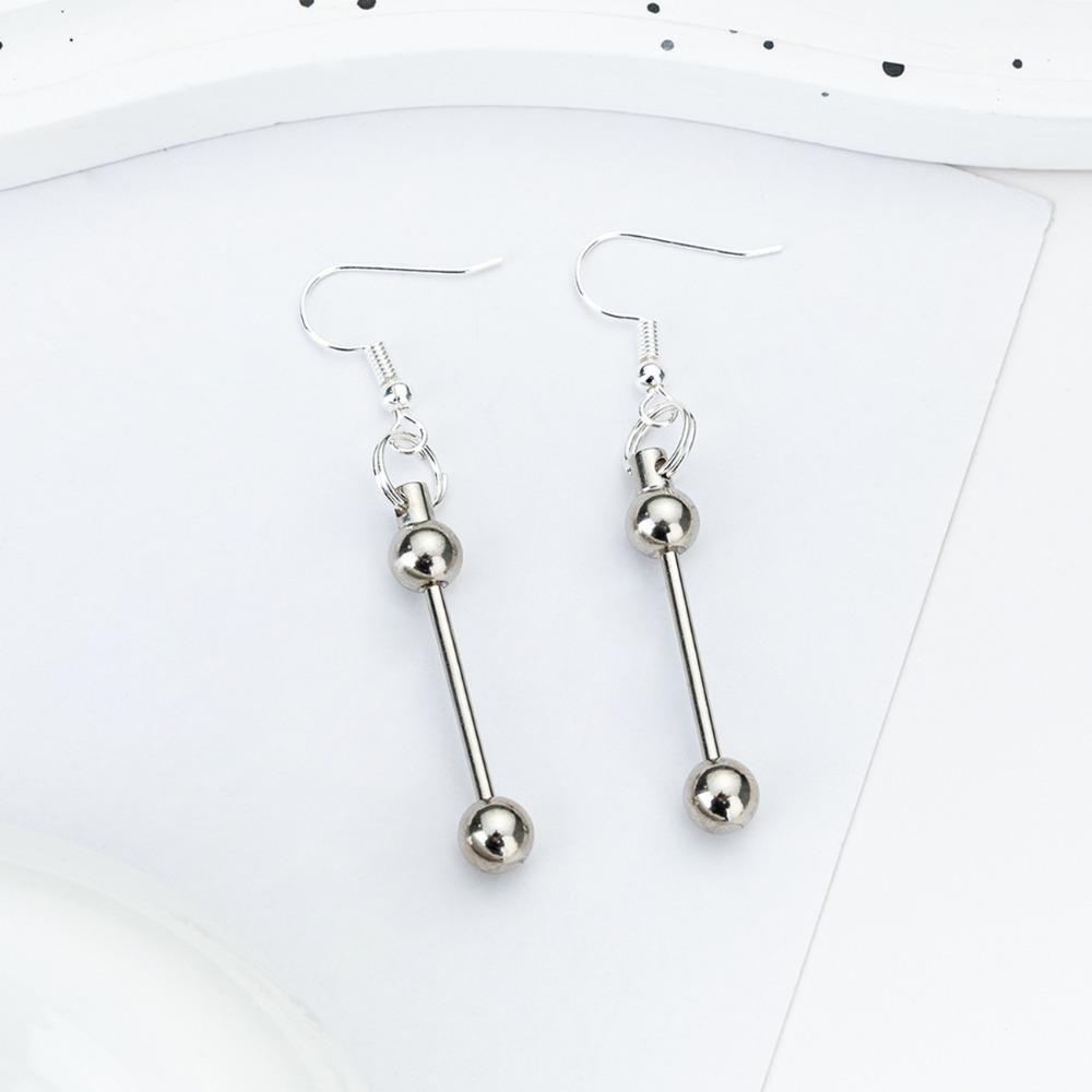 Длинные серьги-пусеты с бусинами, эстетичные серьги-подвески, модные серьги-конструкторы DIY, для вечеринки