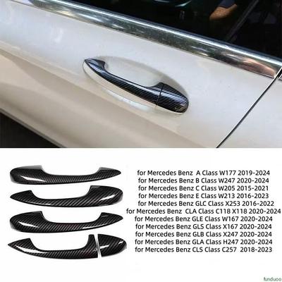Для Mercedes Benz A B C E GLC CLA GLE GLS GLB CLS Класса W205 W213 X253 C118 W167 H247 X247 C257 W177 W247 Накладка на ручку двери автомобиля