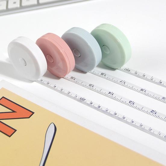 2 м мини-мягкая рулетка, выдвижная двойная шкала, портативная швейная ткань, ткань для похудения, измерительная лента для тела, гибкая линейка