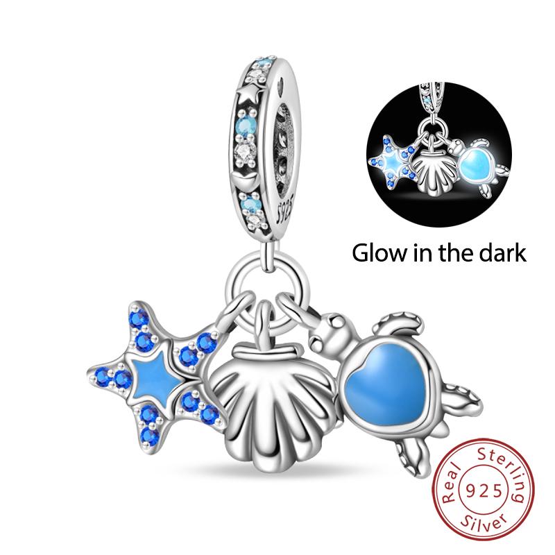 100% Медь Бабочка Фея Мечта Океан Ракушка Жемчужина Русалка Морская Черепаха Подсолнух Шармы Бусины Подходят для Браслетов Qikaola