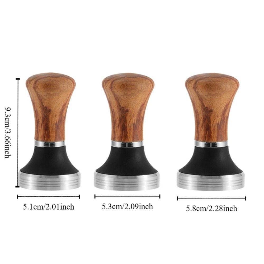 Walnut Handle Coffee Powder Pressing Hammer Coffee Powder Distributor Leveler Tool Cafe