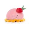 Jellycat Pretty Patisserie Dome Raspberry Plush 4" Кондитерская мягкая игрушка Идеальный подарок