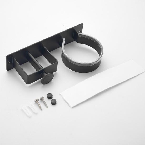 Настенный держатель для фена Yousheng, прочный, несущий нагрузку, простая установка, универсальный, минималистский стиль, металлическая подставка для фена, стойка для хранения