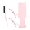 4Pcs/Set Hair Coloring Board with Clips Long Handle Brush Styling Tools Long Hair Dyeing Highlighting Board Kit Hair Salon Supplies