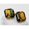 Asscher Cut Natural Bi-Color Tourmaline 22+ Ct Stunning Certified Gemstone