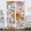 Curtains for Living Room Curtain for Room 2 Panel Beauty Flowers Home Interior Curtains Shades Partition Halloween Decoration