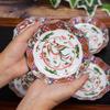 Plate Stylish Kutani Small Set of Red Painted Japanese Serving Made In Japan Set, Tableware, Ware, Plates, 5, Phoenix, Pottery, Tableware, Plate,