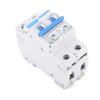 DIN Rail Mount Circuit Breaker Miniature Circuit Breaker 2 Pole DIN Rail Mount Circuit Breaker Disconnect 550V 20A