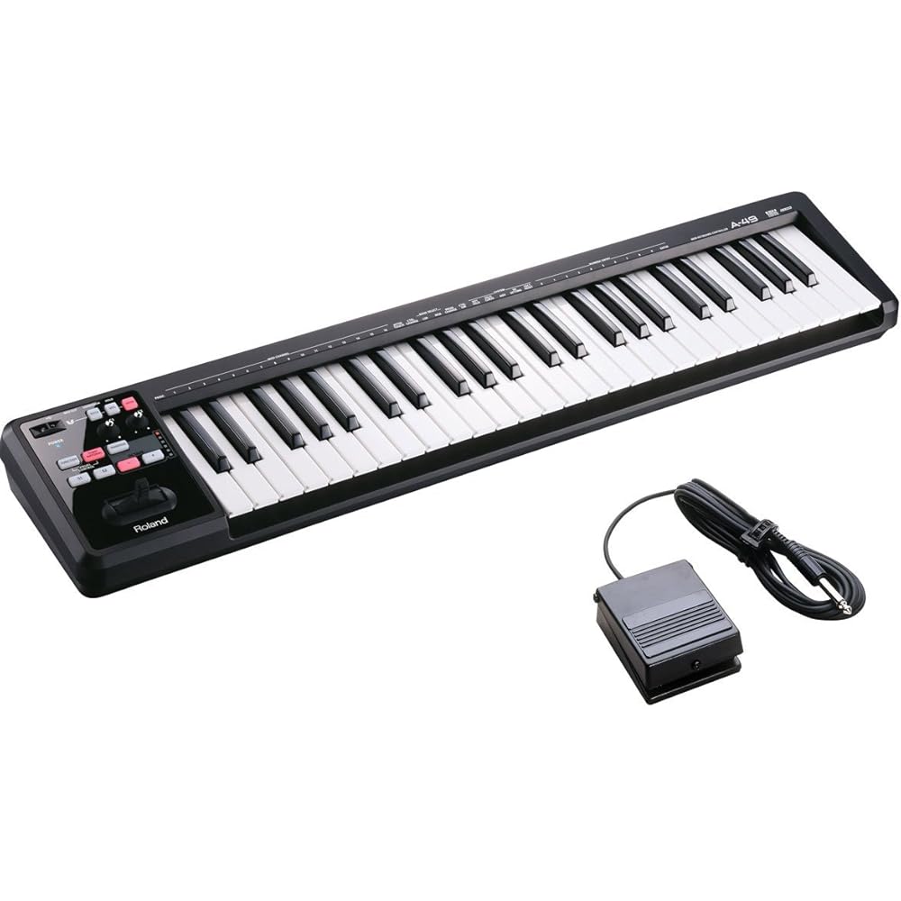 Roland Roland/A-49 BK Black [DP-2 Pedal Set!] 49 key MIDI keyboard