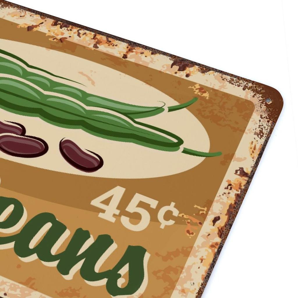 1-Pack rustic metal wall plate art, 20×30cm and 30×40cm, distressed retro sign for garage, pub or kitchen