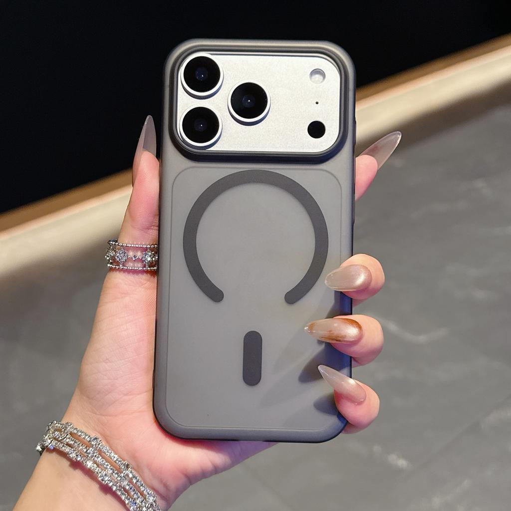 Полупрозрачный Матовый Ультратонкий Чехол для Magsafe для iPhone 17 Air 16 15 14 13 12 11 Pro Max Plus Твердый Магнит Беспроводная Зарядка Чехол