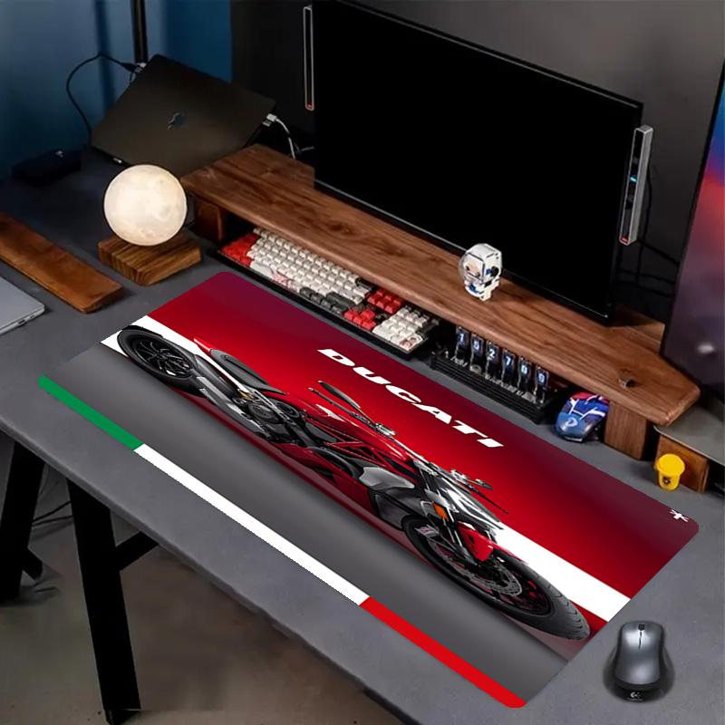 Ducati motorcycle Print Mouse Pad, Anti‑Slip Desktop keyboard Mat, for PC Laptop Gaming Working Daily Use, Cool Festival Birthday Gift