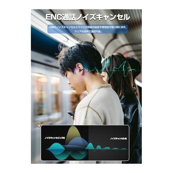 Наушники Bluetooth беспроводные наушники [Модель 2025 года, специализация на качестве звука, идеальная посадка] Тип-клипса Bluetooth 5.4 Без ощущения давления